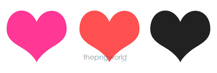 Heart with Pink Red Black Transparent PNG heart,shape,love,relationship,gift,loved one,i love you,icon,symbol,transparent,png,vector,hd,cool,red,black,pink